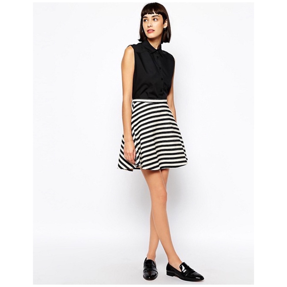 💚 Anthropologie GREYLIN striped skirt Med